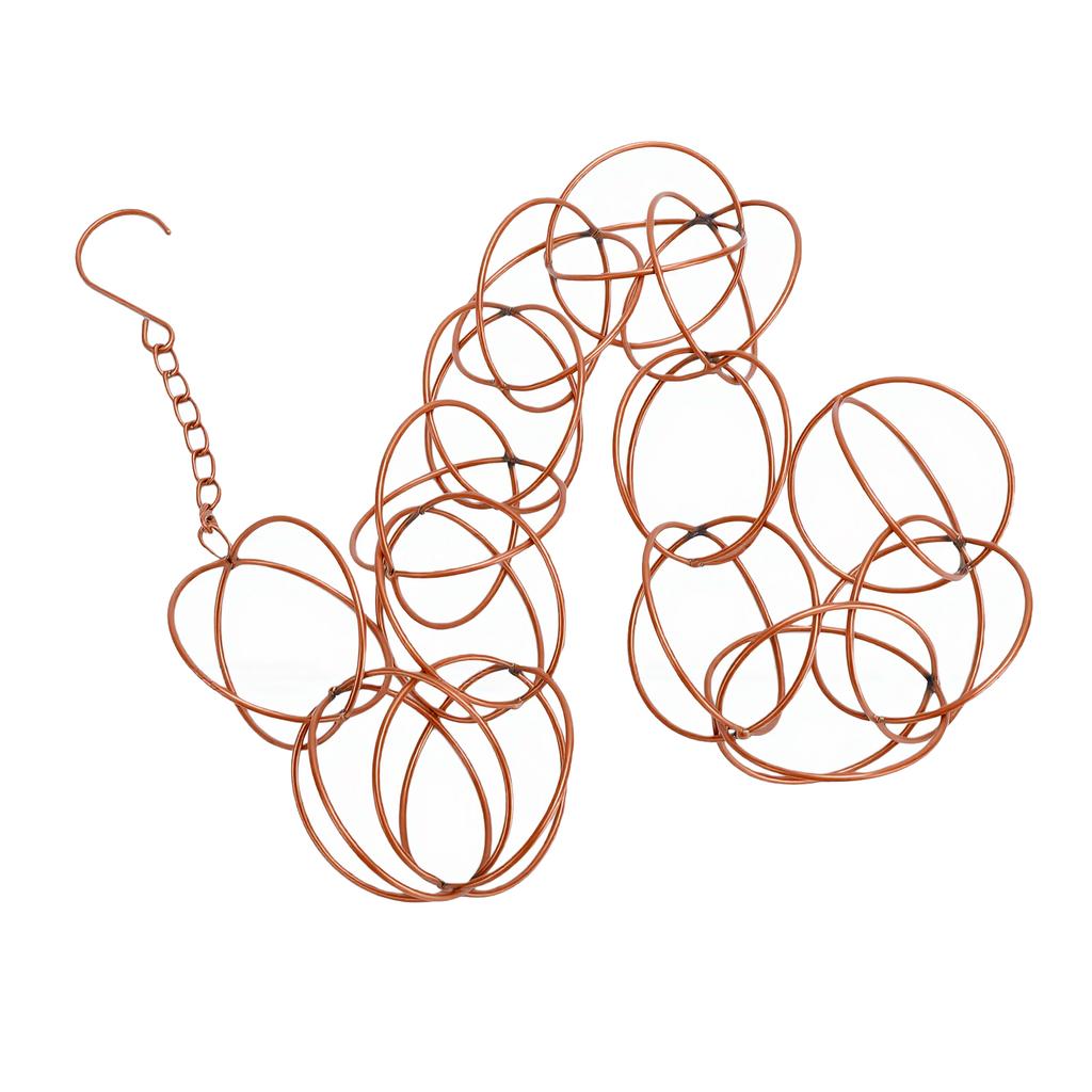 Rain Chain Ring Style Decorative Metal Gutter Rain Chain for Outdoor Garden Balconies Parks Round Ring