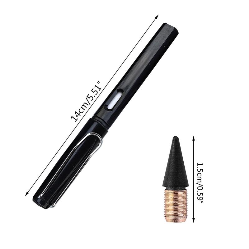 Portable Erasable Inkless Pencil Refillable Inkless Pencil Unique Screw Interface Design Detachable Pen Nib for Children