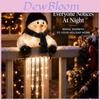 Winterglow Snowman Reindeer Solar Icicle Light Decor For Christmas Holiday Home Yard Scene