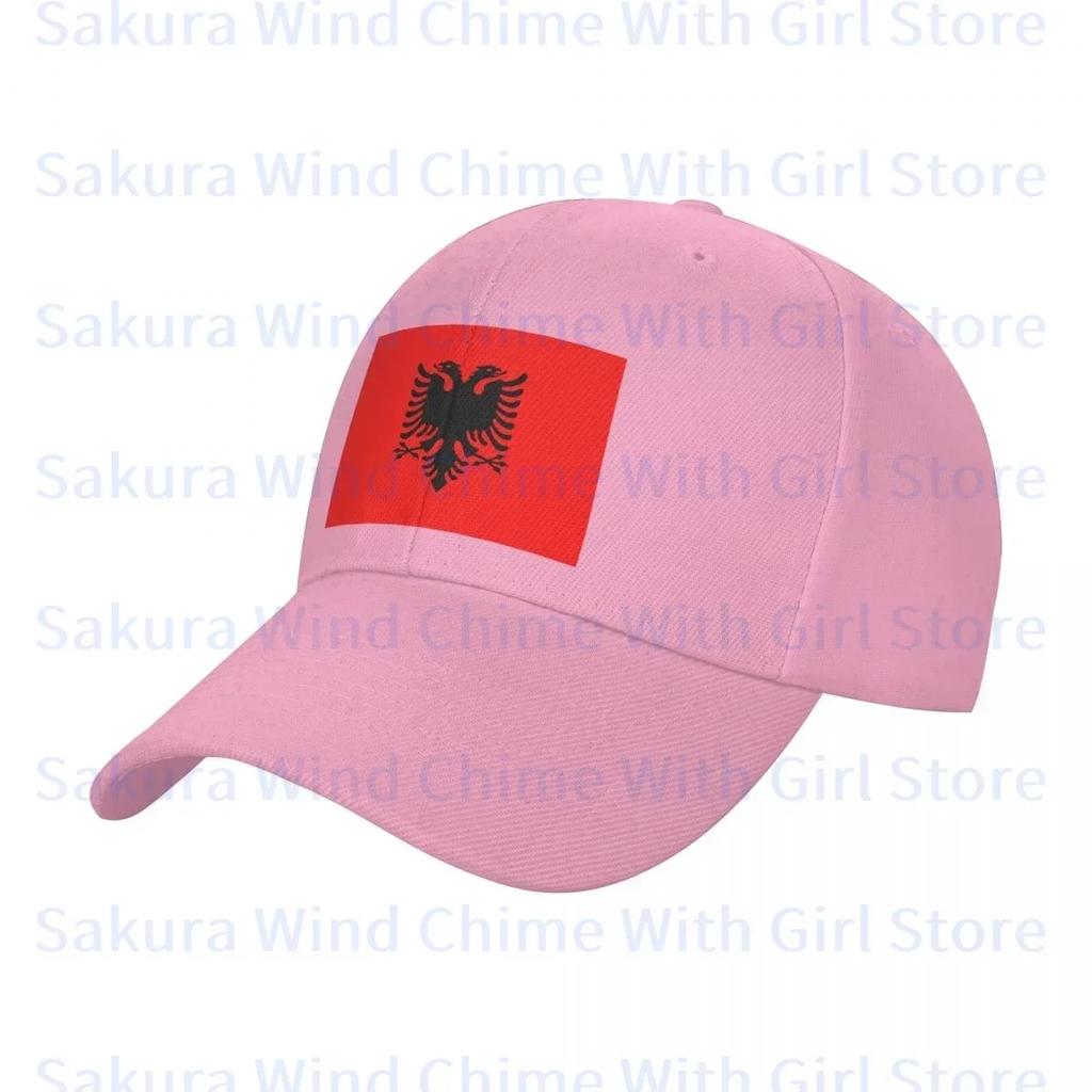 Fashion Albania Flag Baseball Cap for Unisex POLYESTER Hats Adjustable Hat Casual Truck driver Hat