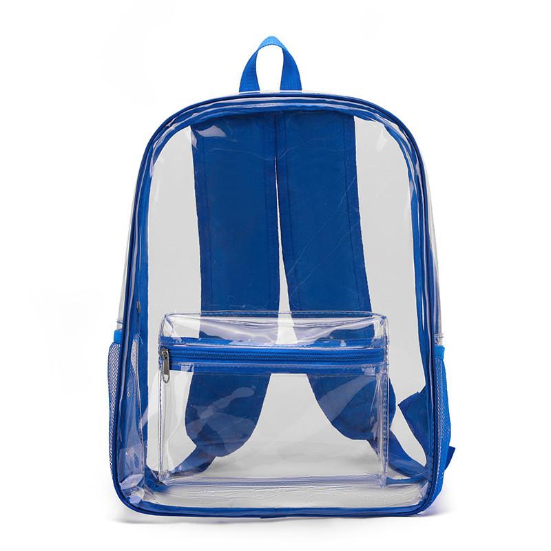 Pvc Transparent Sport Backpack With Waterproof Design For Outdoor Travel And Casual Use