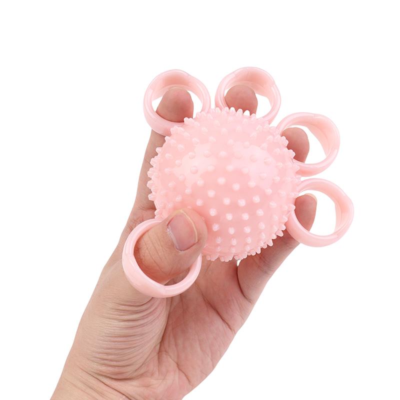 Finger Grip Ball Massage Rehabilitation Training Elderly Exercise Ball Hand Finger Strength Circle Grip Device Soft Finger Ball