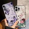 Funda Phone Cover Case for Apple iPhone 17 Pro Max Air 15 Pro 7 8 11 12 16 13 14 XR XS MAX Retro Butterfly