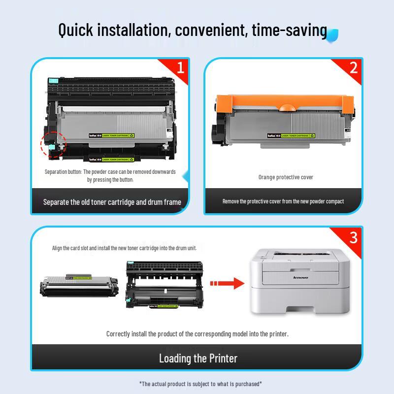 DeYin Compatible Toner Cartridge & Drum Unit for Lenovo LT2451 Series