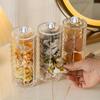 Acryl Wattepad Rund Halter Scrunchie Halter Organizer Klar Aufbewahrungsbox Haargummis Ständer, Kosmetik Scrunchie Aufbewahrungsdisplay