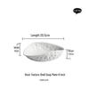 2025 Luxury Rock Texture Ceramic Plate for Steaming Fish or Soup
