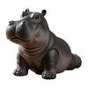 Yoga Master Hippo Figurine Handcrafted Clumsy Yoga Hippopotamus Ornament Zen Meditation Hippo Statue for Home Office Decor Yoga Lovers Gift