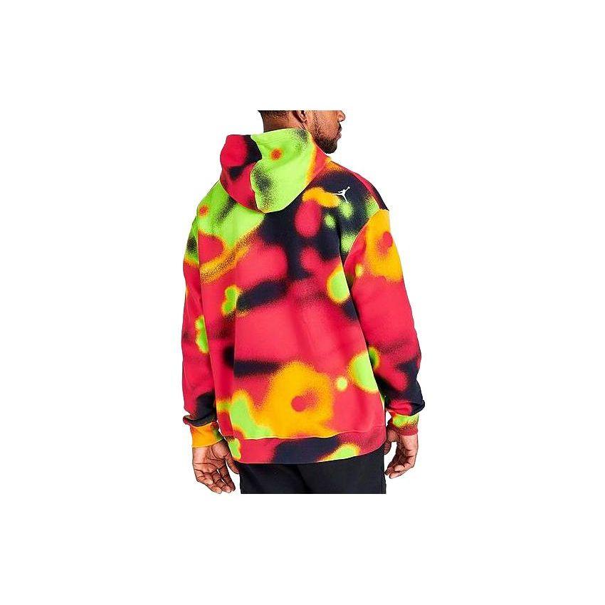 Jordan Color Block Logo Print Hooded Pullover Sweatshirt Men Tops DV4587-612