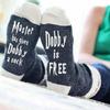 Dobby's Men's European & American Fashion English Letter Mid-Calf Cotton Socks