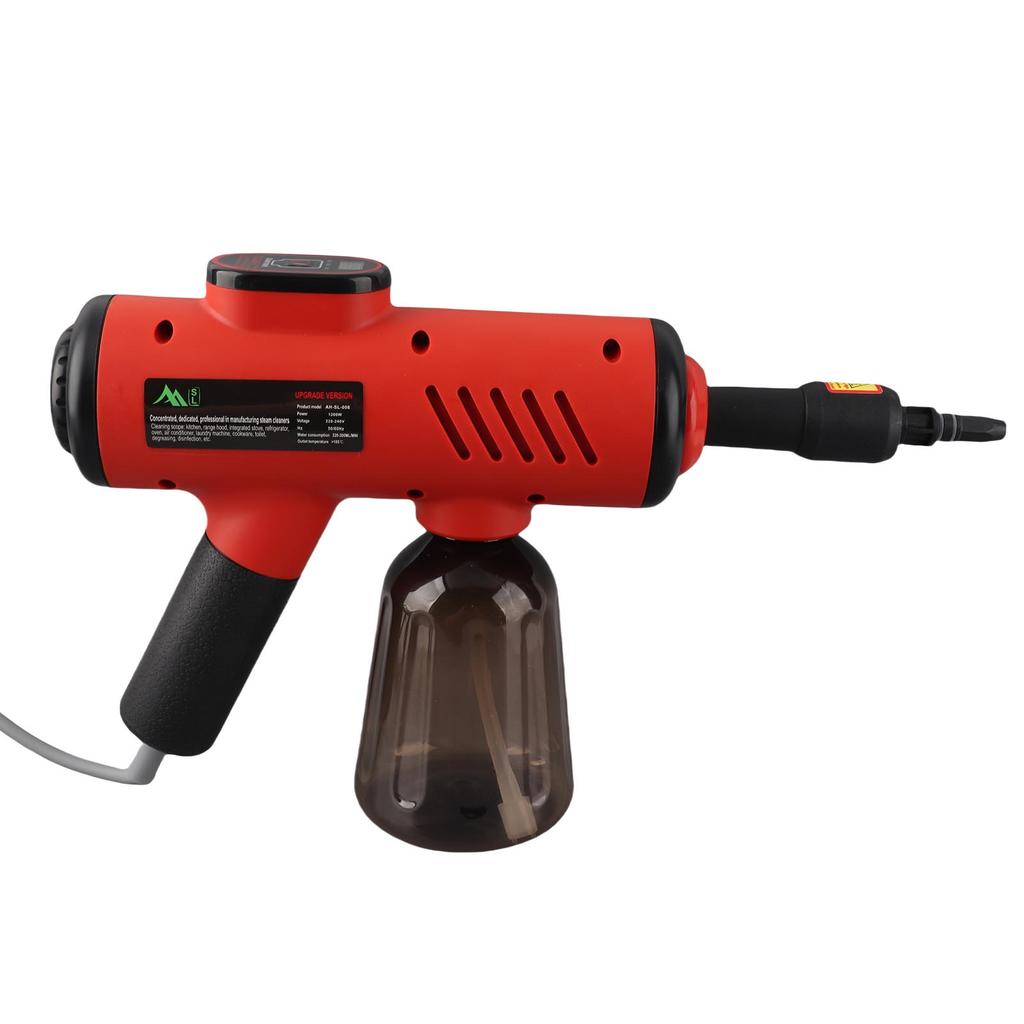 Handheld Steam Cleaner 1200W, Portable Multi Purpose High Pressure Steamer with 3 Temperature Settings, Digital Display