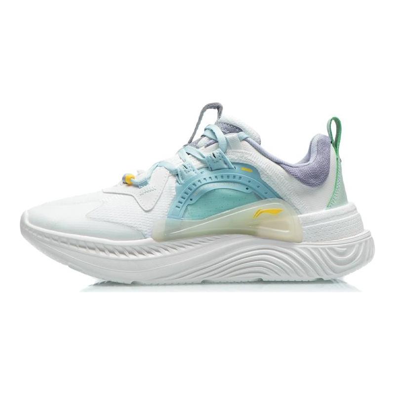 Li Ning Spark Textile, Synthetic Leather Sports Cushioning Slip Resistant Abrasion Resistant Breathable Lightweight AGLR092-4