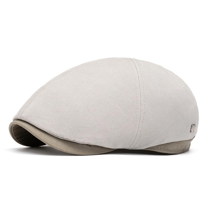 Cappello estivo da strillone da uomo Cappello vintage britannico Berretto da esterno Protezione solare Cappello da sole Basco