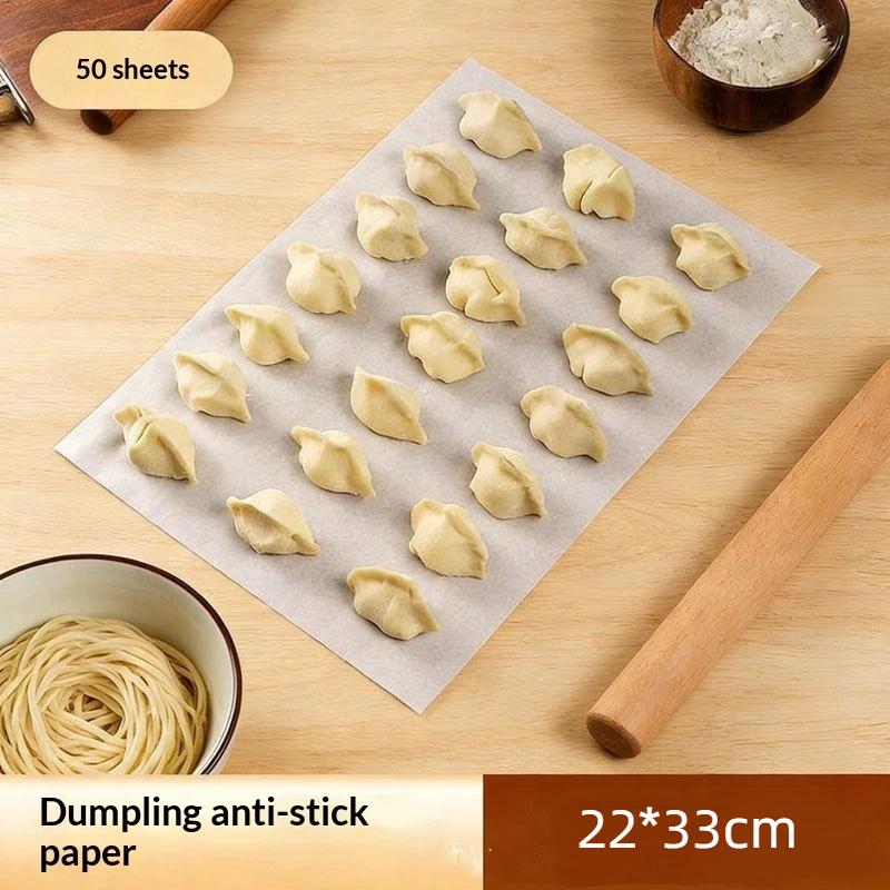 Dumpling Steamer Non-Stick Paper 50/100Pcs Food Grade Oil Proof Liner for Baozi Steaming Baking Home Kitchen Use