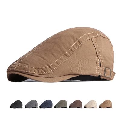 Berretti da strillone britannici in cotone da uomo per uomo Cappelli da pittore vintage Gatsby Berretti piatti casual da pilota Cappello da edera Gorro Hombre Boina
