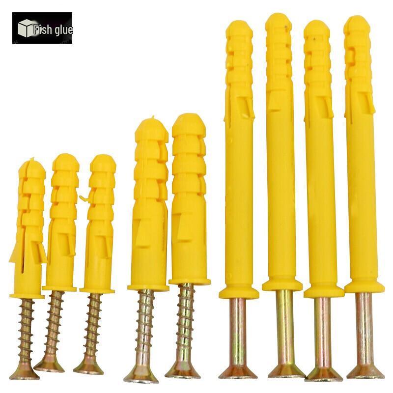 GUYU Yellow Fish Plastic Expansion Tube & Self-Tapping Screw Set