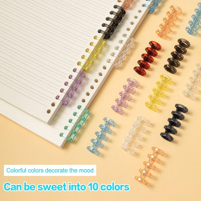 20 Stück Binder Schnalle Loseblatt Buch Zubehör Bindering Schnalle 5 Löcher Nicht Unbequem Selbstgemacht DIY Locher Loseblatt