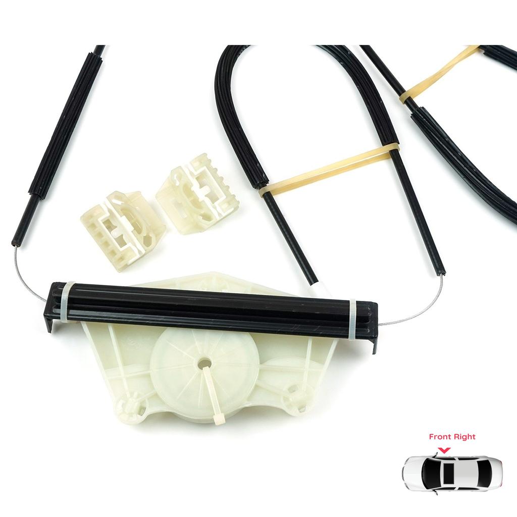EWR520 Power Window Regulator Repair Set Front Right Door for VW New Beetle C1 1C1 1997-2011 3-Door Hatchback 1C0837656