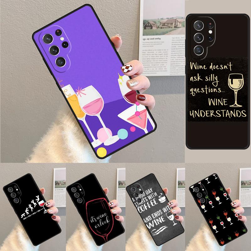 2 bis 3 Gläser Wein pro Tag Handyhülle für Samsung Galaxy note 10 pro S26 Ultra S23 S24 FE S25 S21 S22 PLUS stoßfeste Hülle