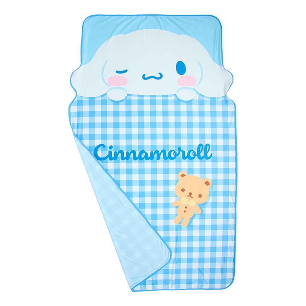 Sanrio Cinnamoroll Nap Blanket, Surface: 100% Polyester, Back: 100% Nylon, Cool-to-the-Touch Fabric, Throw Blanket 433080