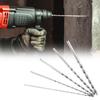 5Pcs Twist Drill Bit Lengthened Fast Chips Removal Round Shank Professional Twisted Drilling Bit Group for Tapping
