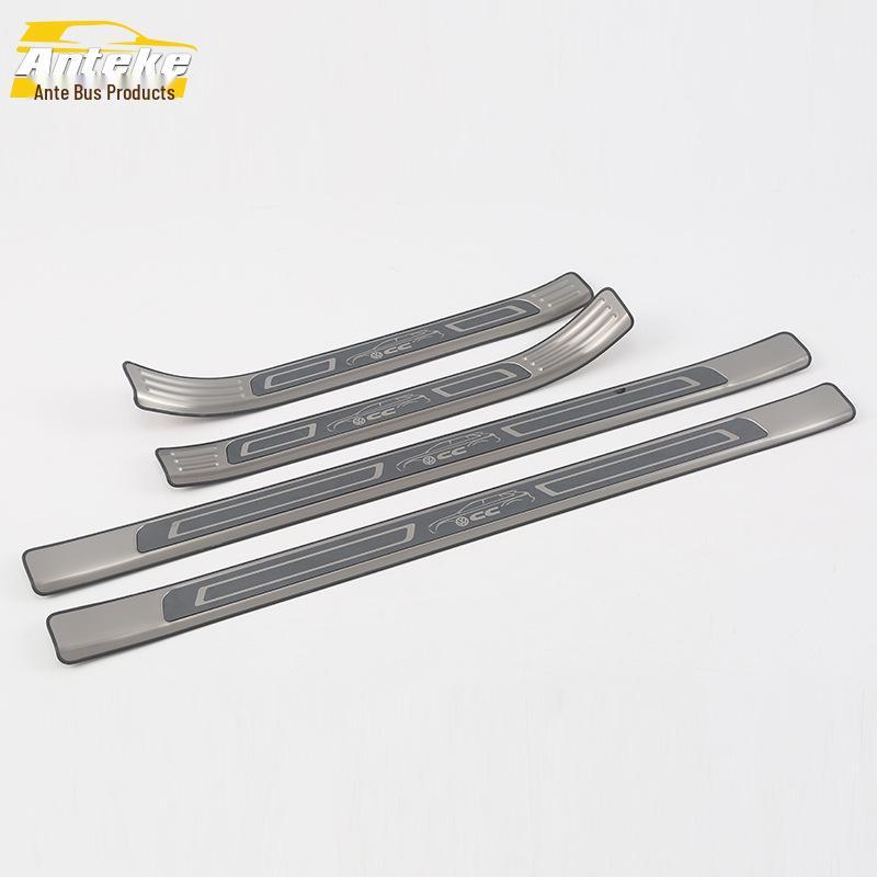 18 CC Bright Sill & Bumper Trunk Anti-Scratch Welcome Pedal Stickers