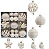 Assorted Xmas Tree Baubles Multicolor Flocked Tree Trinkets Velvet Hanging Spheres  Neighbors