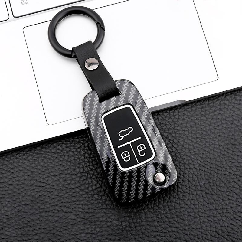 Carbon Fiber Remote Car Key Cover Case For Opel Vauxhall Mokka Astra J Corsa E Insignia Zafira C For Chevrolet Cruze 2009-2014