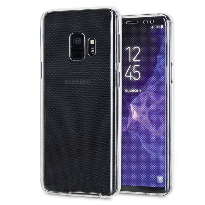 Coque Silicone Gel - Samsung - Galaxy S9 - Protection intégrale - Ultra mince - Transparent