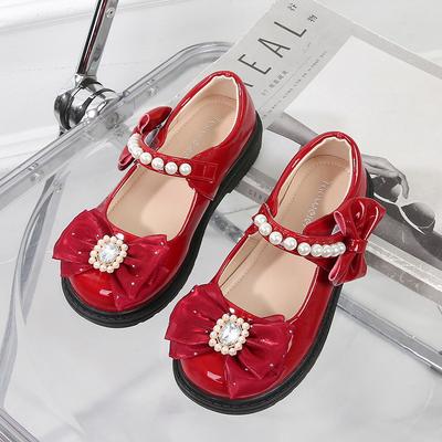 Girls Mary Jane Princess Shoes Children's Single Shoes Spring 2026 New Children's Leather Shoes Students School Shoes Black Leather Shoes