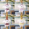 Plush Dog Hanging Toy With Cartoon Design For Wedding Decor And Bag Accessory