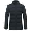 Hengyuanxiang Men's Stand-Collar Padded Winter Jacket