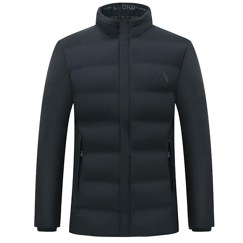 Hengyuanxiang Men's Stand-Collar Padded Winter Jacket