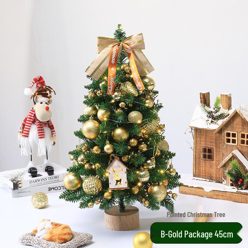 

Compact Christmas Tree 45/60cm with Decorations for Desktop and Mall Displays