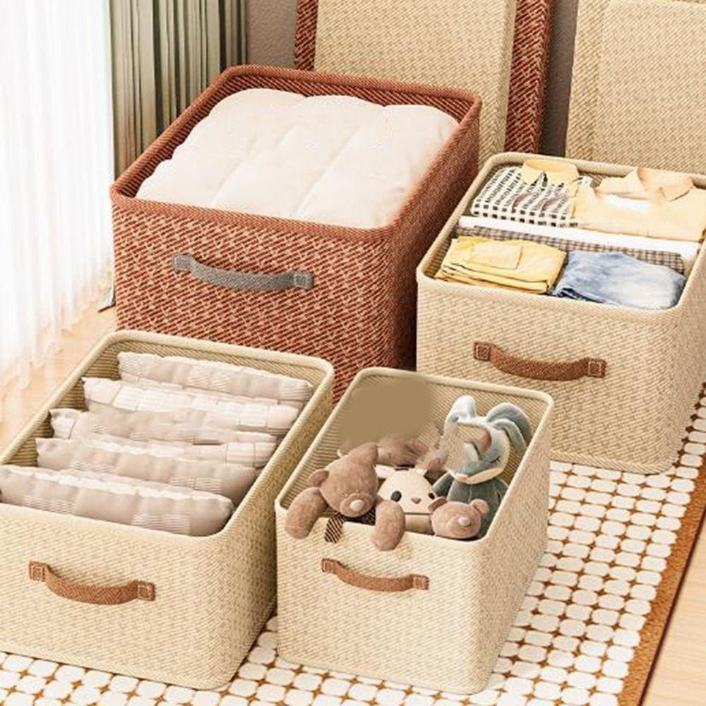 Foldable Clothes Quilt Storage Box Space Saving Washable Toy Storage Box Dustproof Large Capacity Laundry Basket for Home