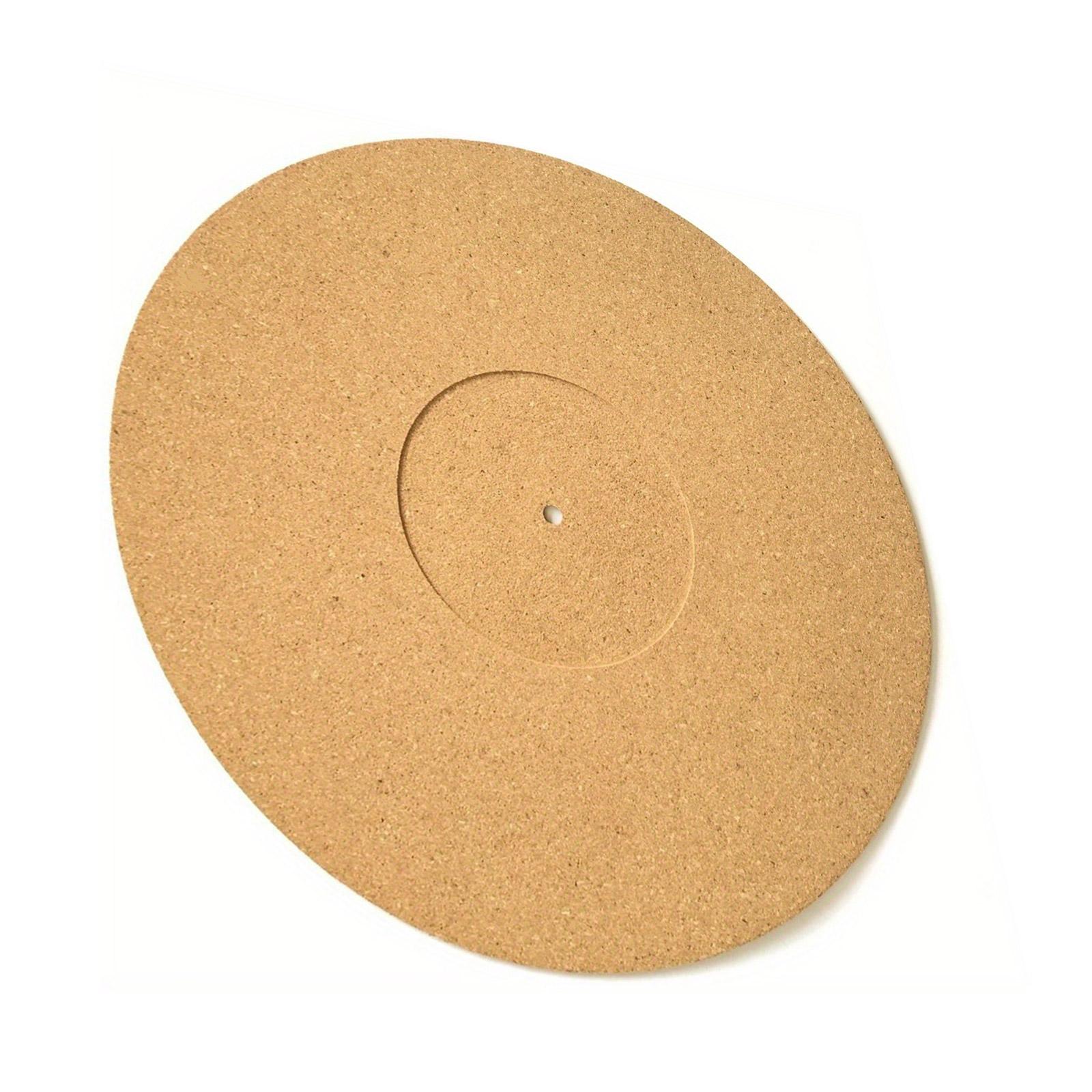 

Cork Vinyls Records Mats Turntables Slipmat Player Accessories Protective Pad Platters Wood Color Recorders 1