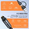 USB A Optical Digital Audio Transmission Cable 2-in-1 & Type-C 1.8M