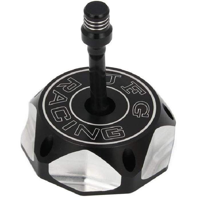 JFG RACING Motorcycle Gas Fuel Tank Cap CNC for TTR125 00-09 20-23 TTR230 05-23 Raptor 700 06-23 TTR90 Raptor 50 Raptor 80 Dirt Bike ATV Black