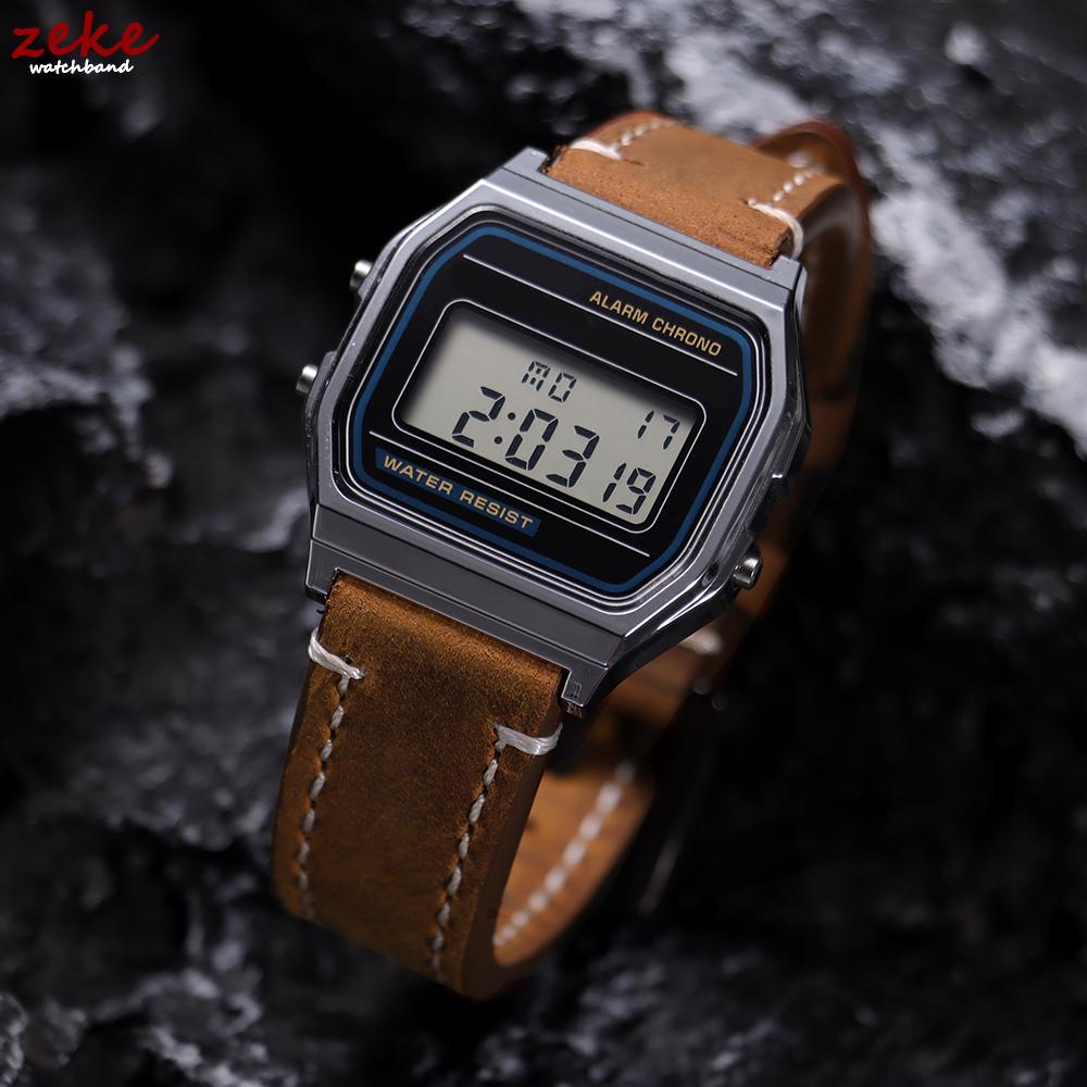 Vintage Brown Calfskin Leather Watch Band Quick Release Watch Strap 18mm 19mm 20mm 22mm 24mm Smartwatch Bracelet Belt for Omega
