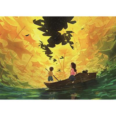 1000 Piece Jigsaw Puzzle - Searching for the Stars (Wood), Popular Korean Puzzle