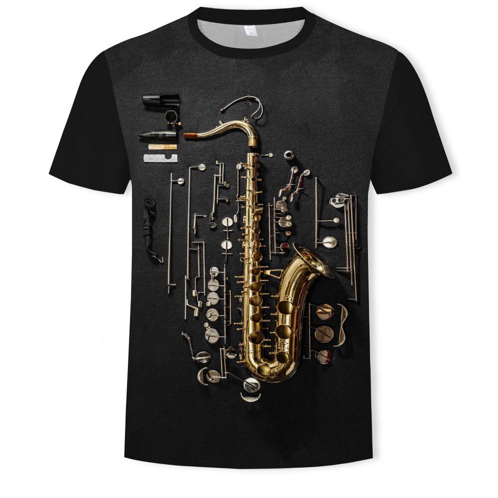 Sommer gefälschte zweiteilige Herren T-Shirt 3D Digital gedruckt Kurzarm T-Shirt Top