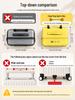 Ultra-Thick Transparent PVC Suitcase Protector for Checked Luggage, Anti-Drop Dust Cover for Travel