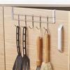 No Drill Over Door Hooks 5 Hooks Heavy Duty Organizer Space-Saving Wall Hanger For Coat Key Towel In Closet Bedroom Hallway