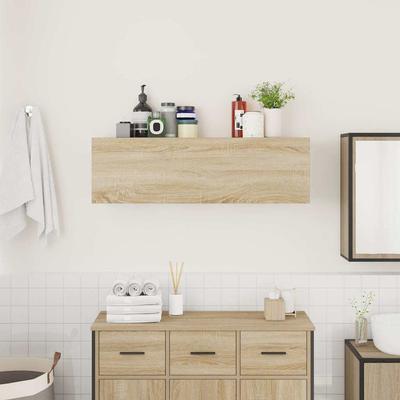 Bathroom Wall Cabinet Sonoma Oak 100 X 25 X 30 Cm Particleboard