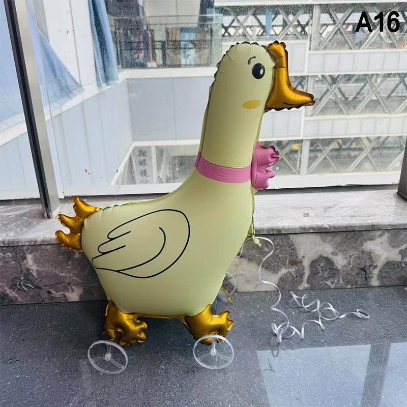 HUAHUA4D Alphabet Foil Balloon Elephant Design with Wheels for Kids' Parties and Baby ShowersHUAHUA