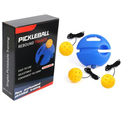 Entraîneur de Pickleball, boule de rechange, ficelle élastique, boîte de couleur, boules percées Pe, haute élasticité avec fil