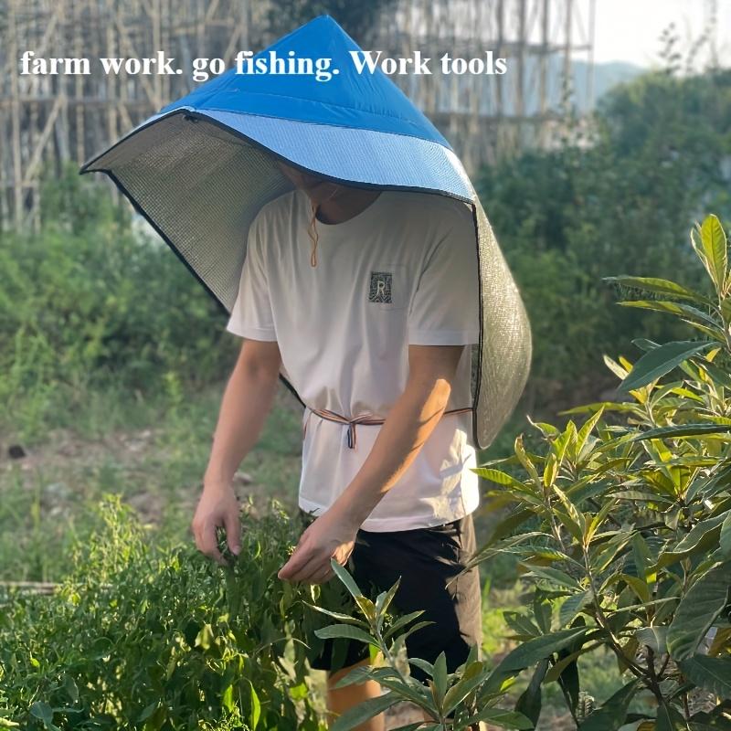 2025 New Cape Hat Pointed Hat Outdoor Stacked Bamboo Hat Fishing Hat Cover Hat