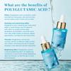 ANAiRUi Polyglutamic Acid Moisturizing Serum, Hyaluronic Acid & Glycerin Hydrating Firming Facial Serum for Fine Lines Wrinkle Care 30ml
