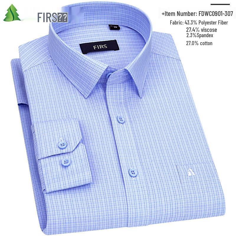 FIRS Men's Business Casual Long Sleeve Shirt