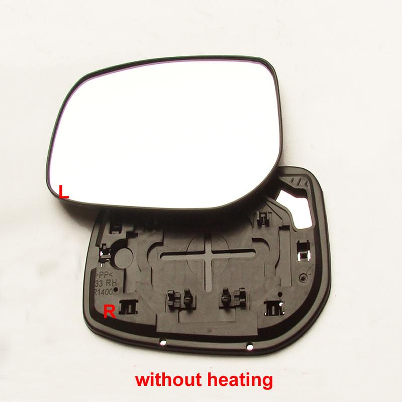 For Toyota Corolla / Corolla EX 2007-2013 Replacement Car Exterior Side Mirrors Reflective Lens Rearview Mirror Lenses Glass