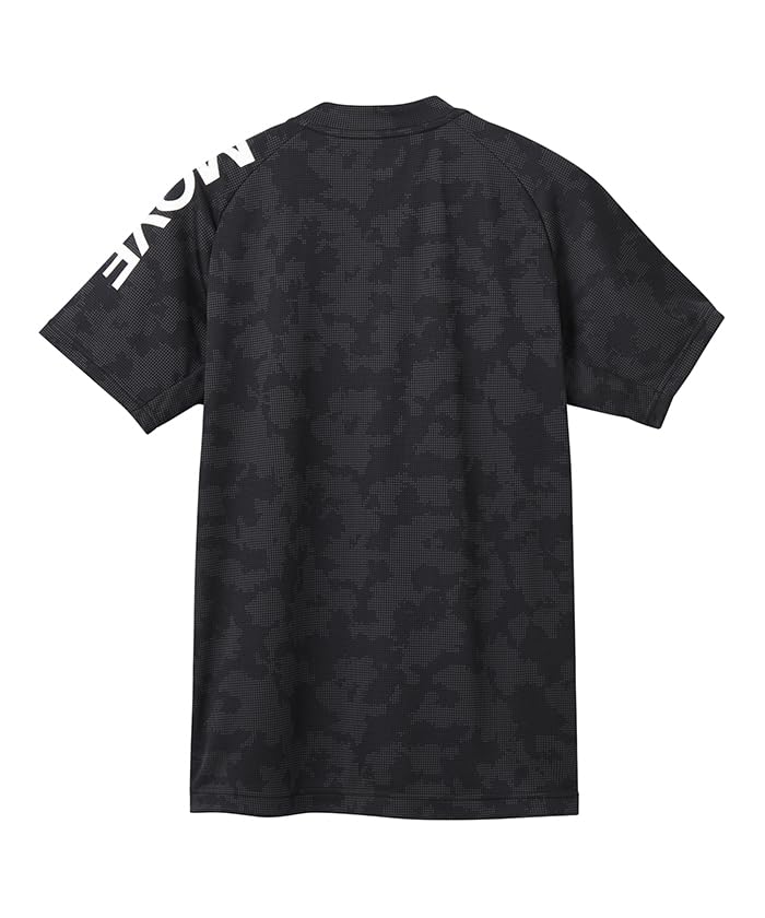 Move Sports Descente Short Sleeve UV Training Size M Men's T-Shirt, Protection, Sweat-Wicking, Quick-Drying, Stretch, Shirt, DX-C2854AZ, Black,